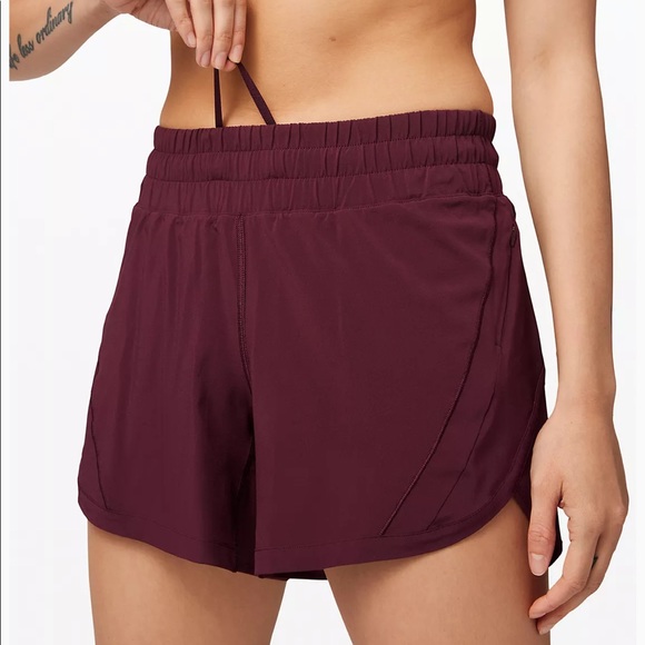 lululemon athletica Pants - Lululemon 🍋 Track That Short 5" size…4 cassis